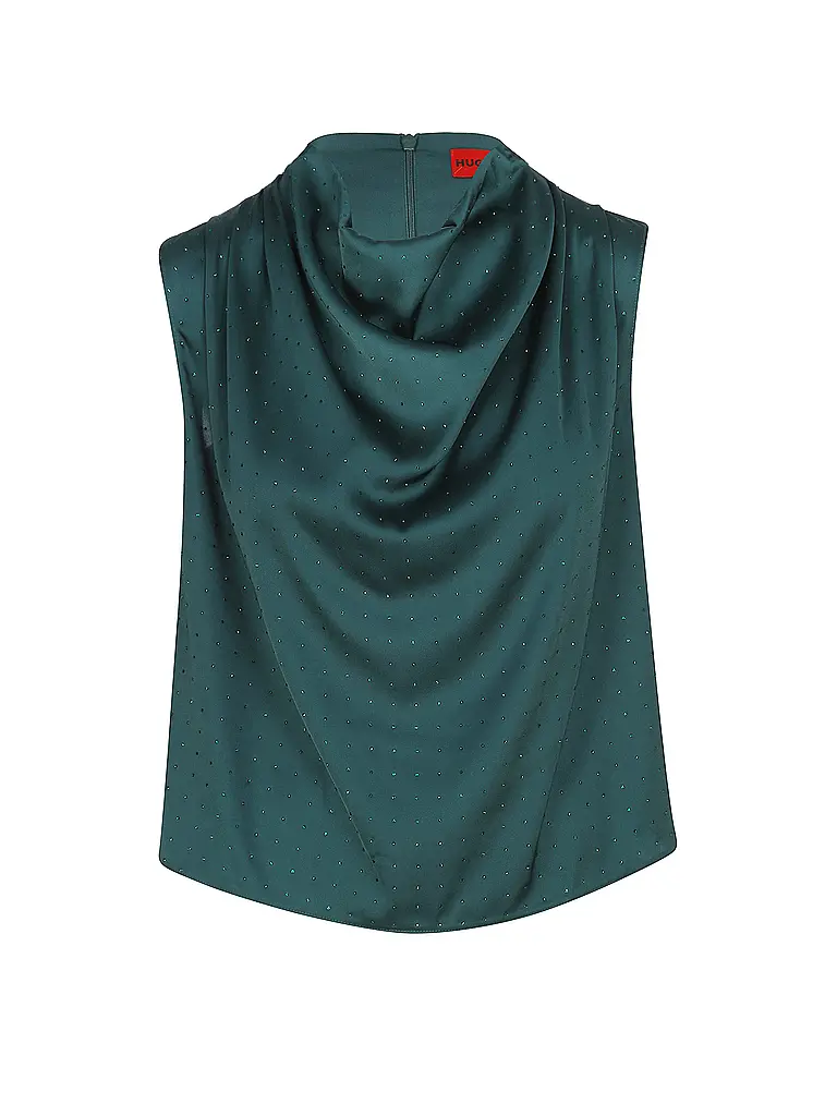 HUGO | Blusenshirt CASMINI-1 | Verde scuro