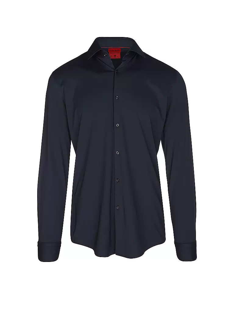 HUGO | Camicia in jersey slim fit KENNO | Blu scuro