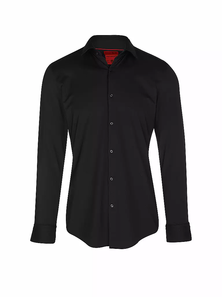 HUGO | Camicia in jersey slim fit KENNO | Nero