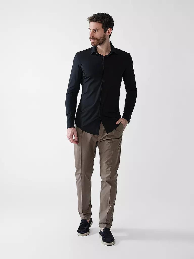 HUGO | Camicia in jersey slim fit KENNO | Nero