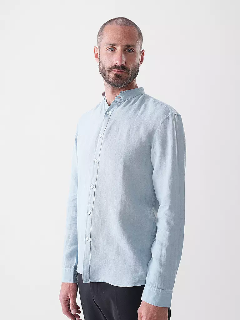 HUGO | Camicia in lino slim fit ELVORY | Blu