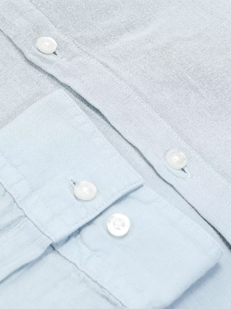 HUGO | Camicia in lino slim fit ELVORY | Blu