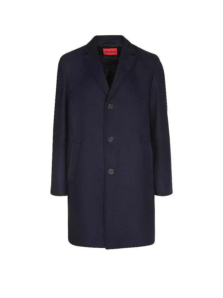 HUGO | Cappotto di lana MALTE | Blu scuro