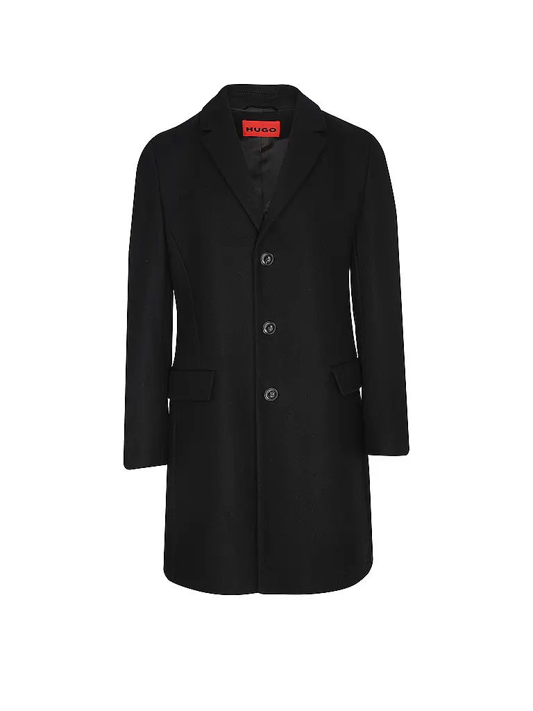HUGO | Cappotto di lana MIGOR | Nero