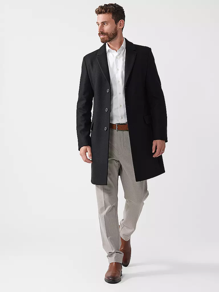 HUGO | Cappotto di lana | Nero