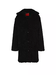 HUGO | Cappotto in pelliccia sintetica MIMINA-1 | Nero