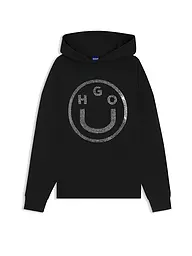 HUGO | Felpa con cappuccio - Hoodie DOLASA_B_2 | Nero