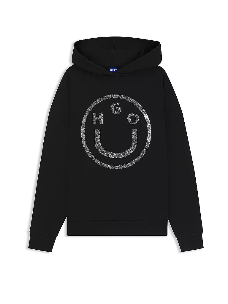 HUGO | Felpa con cappuccio - Hoodie DOLASA_B_2 | Nero