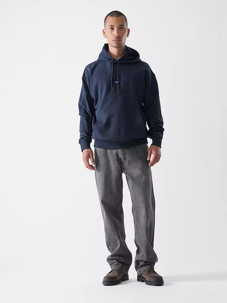 HUGO | Felpa con cappuccio - Hoodie NALONSO | Blu scuro