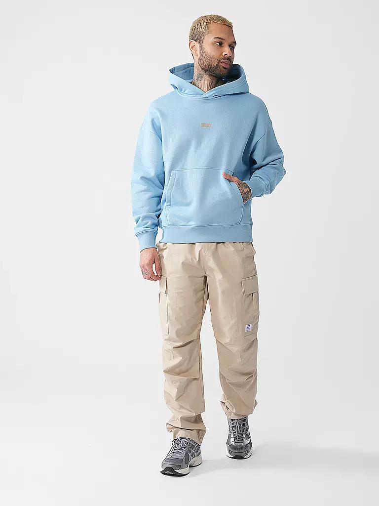 HUGO | Felpa con cappuccio - Hoodie NAZARDO | Blu chiaro
