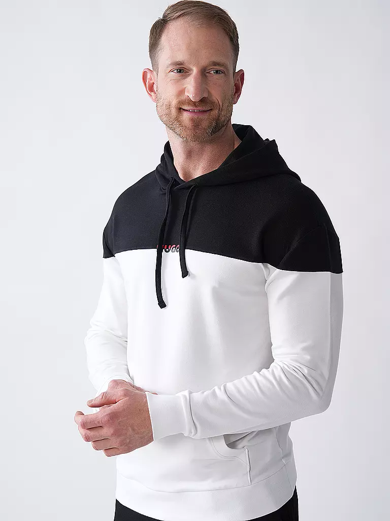 HUGO | Felpa con cappuccio loungewear - Hoodie AMSTERDAM | Nero