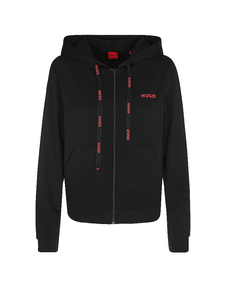 HUGO | Felpa loungewear con zip | Nero
