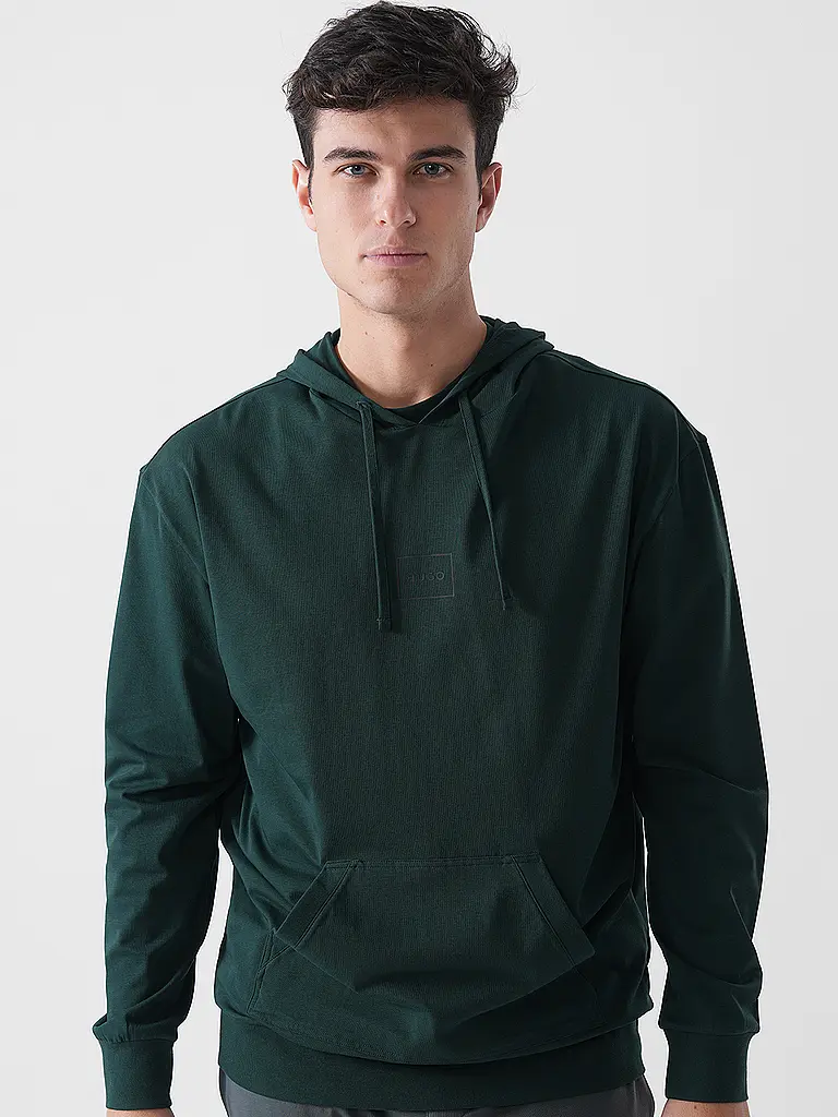 HUGO | Felpa loungewear LAZE | Verde scuro