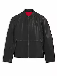 HUGO | Giacca in pelle LOKIS-3 | Nero