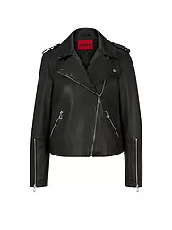HUGO | Giacca in pelle LUJANA | Nero