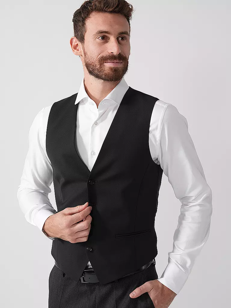 HUGO | Gilet da abito VINM204 | Nero