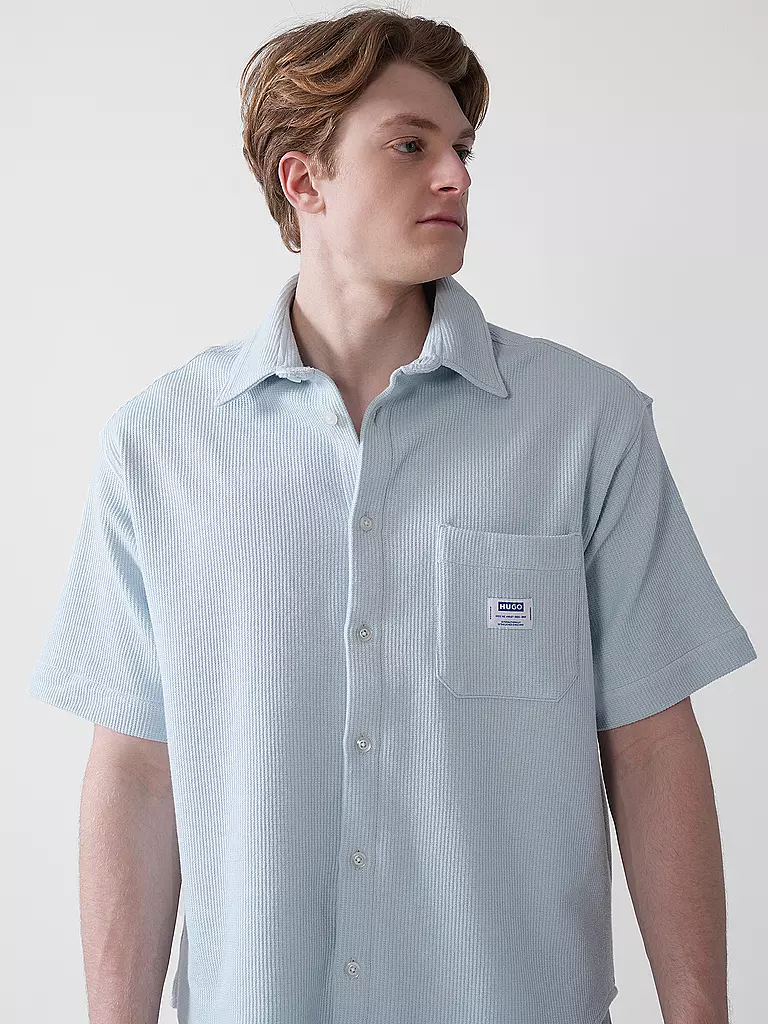 HUGO | Hemd Relaxed Fit EBRONN | Blu chiaro