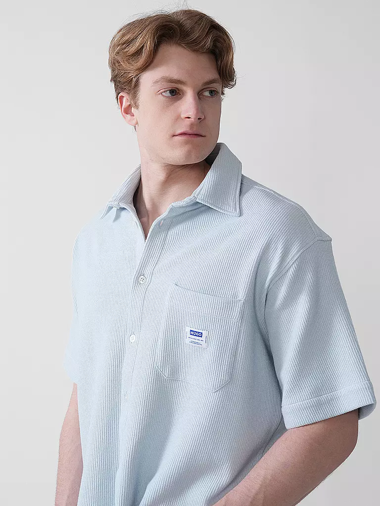 HUGO | Hemd Relaxed Fit EBRONN | Blu chiaro