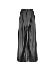 HUGO | Hose Wide Fit in Lederoptik HAWINE | Nero