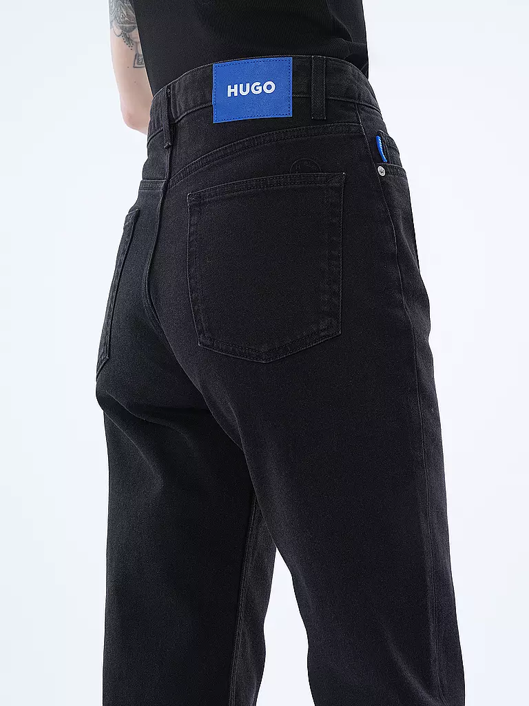 HUGO | Jeans Mom Fit NOE_B | Nero