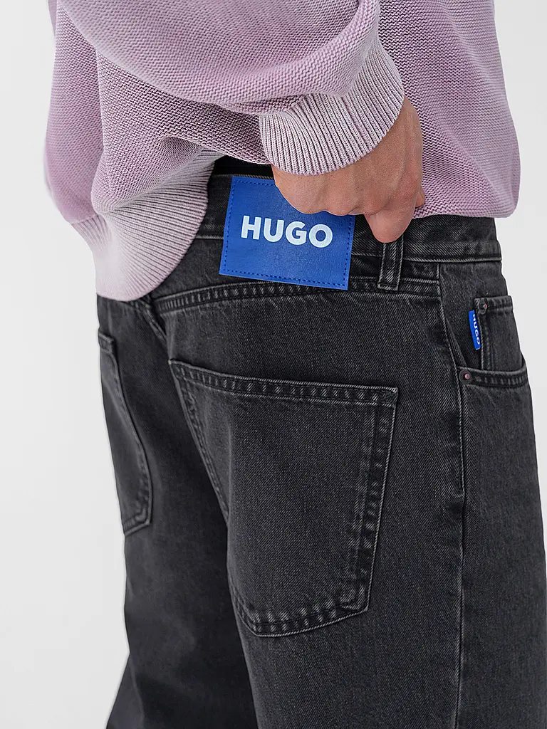 HUGO | Jeans Straight Fit JONAH | Nero