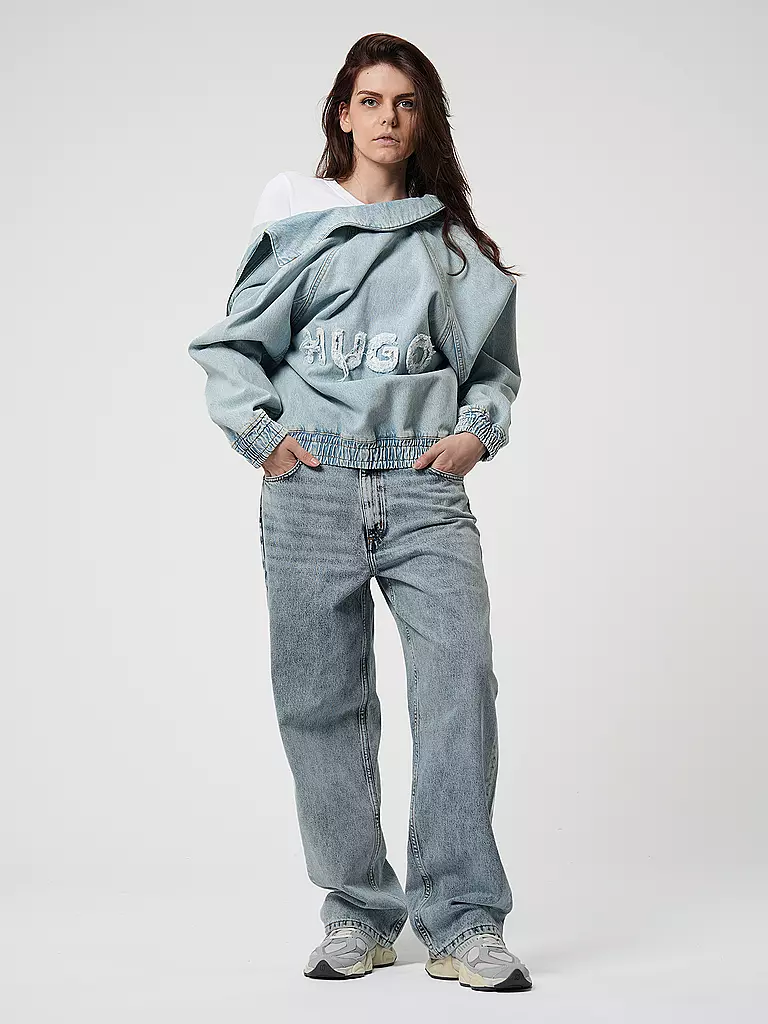 HUGO | Jeansjacke GEBARI | Blu chiaro