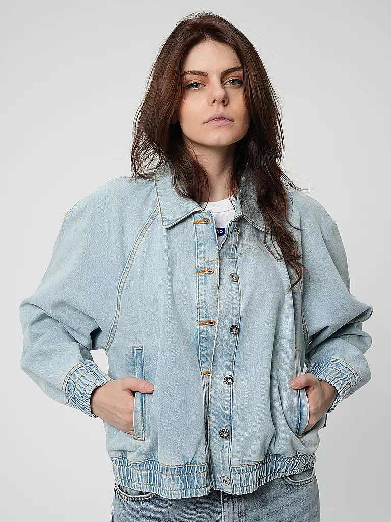 HUGO | Jeansjacke GEBARI | Blu chiaro