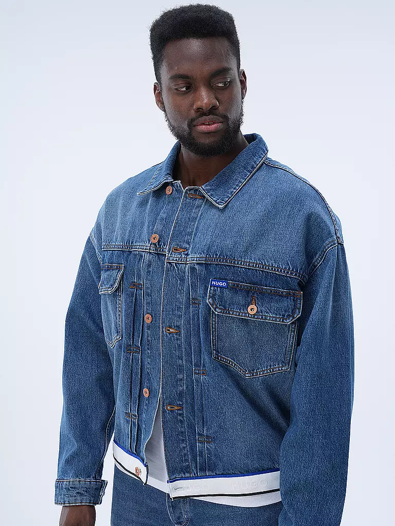 HUGO | Jeansjacke | Blu