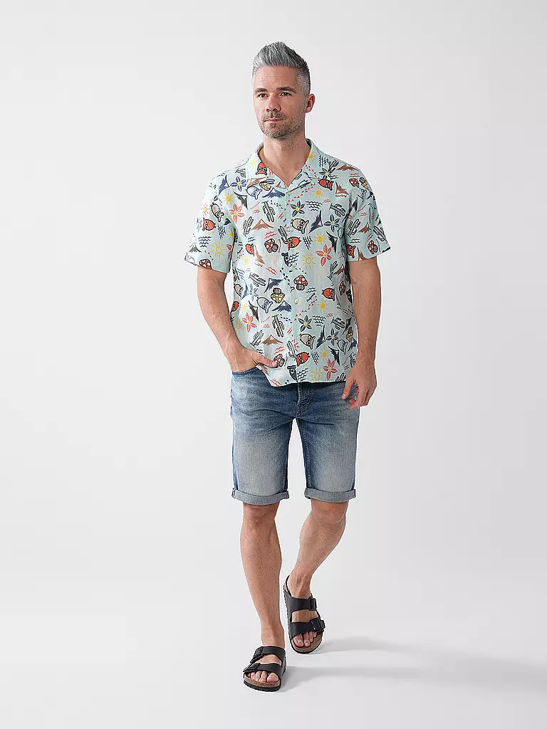 HUGO | Jeansshorts | Blu