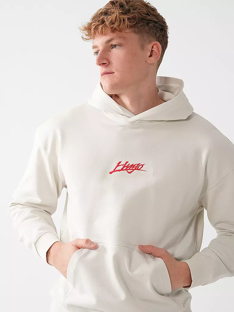HUGO | Kapuzensweater - Hoodie  | Bianco
