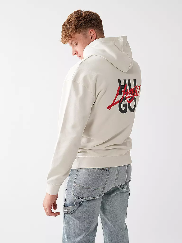 HUGO | Kapuzensweater - Hoodie  | Bianco