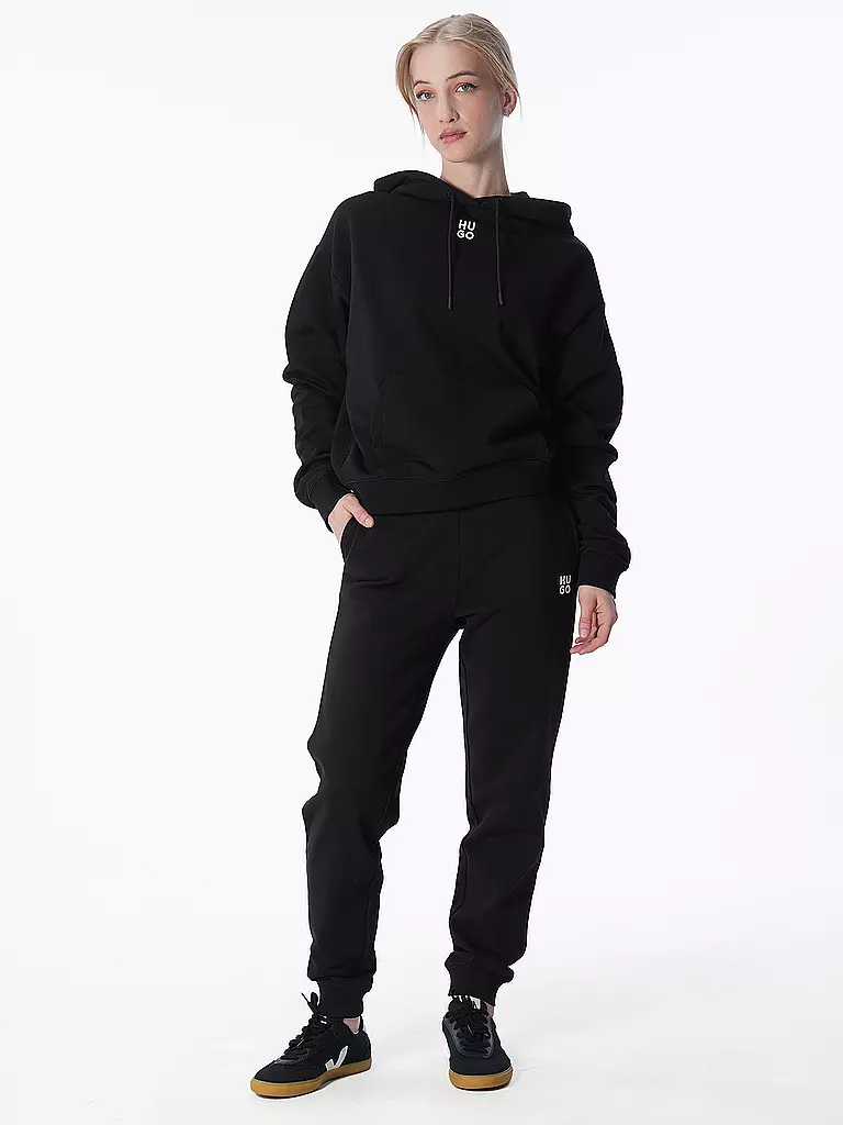 HUGO | Kapuzensweater - Hoodie DELFINIA | Nero