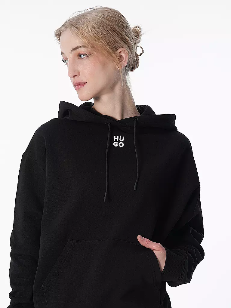 HUGO | Kapuzensweater - Hoodie DELFINIA | Nero