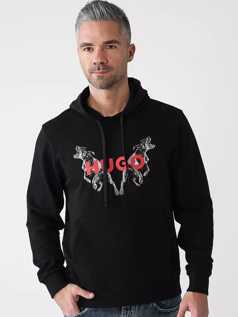 HUGO | Kapuzensweater - Hoodie DUELEYO | Nero