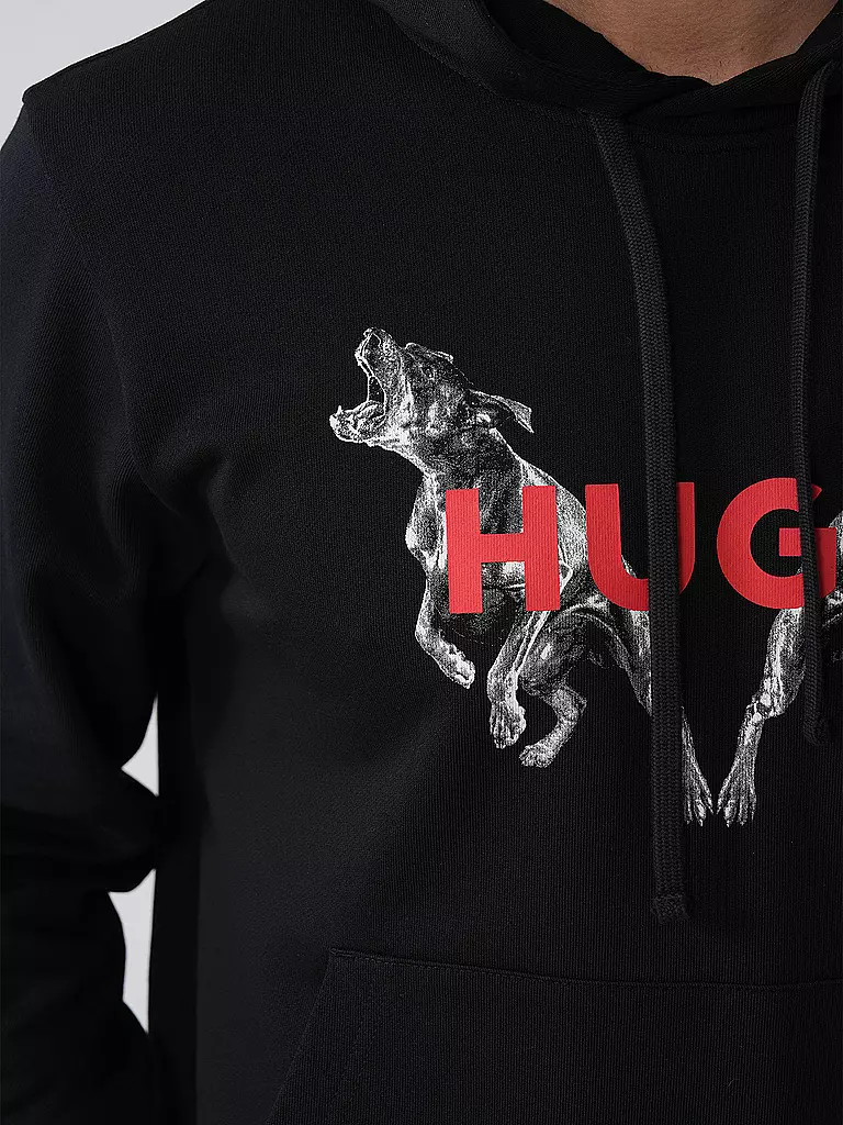 HUGO | Kapuzensweater - Hoodie DUELEYO | Nero