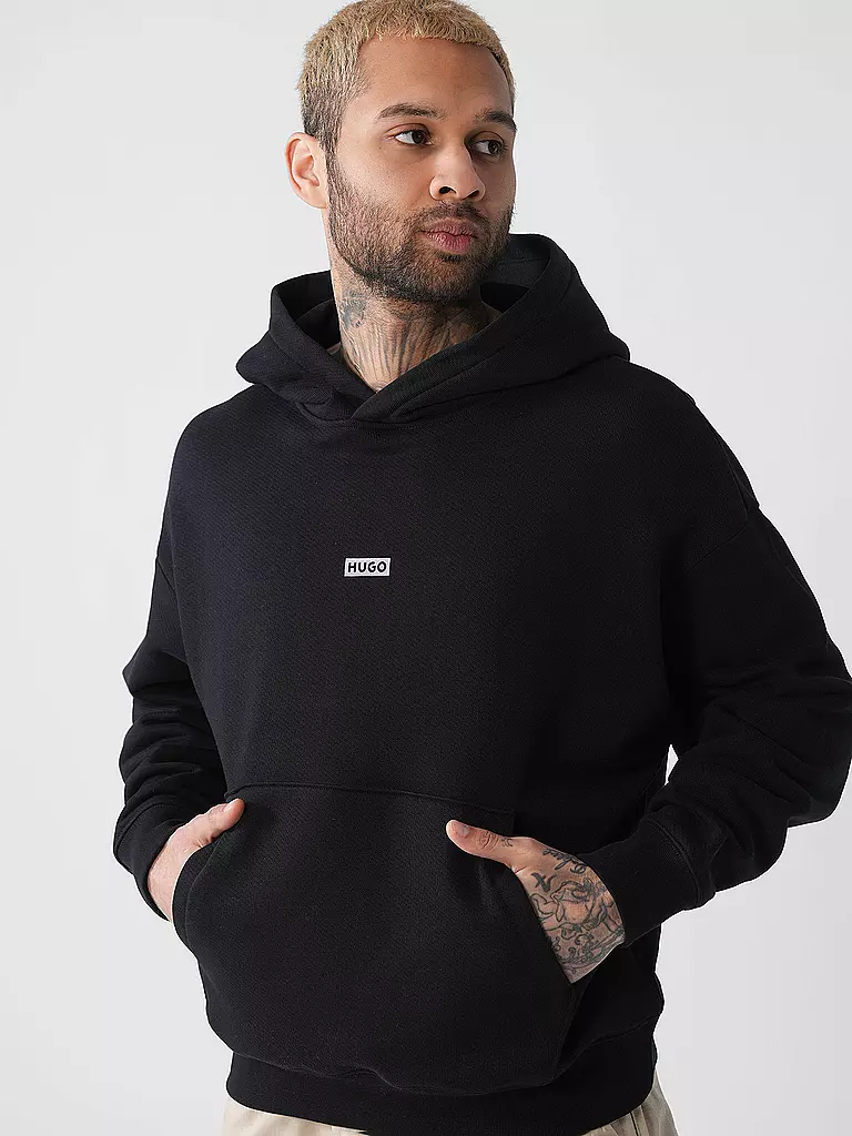 HUGO | Kapuzensweater - Hoodie NAZARDO | Nero