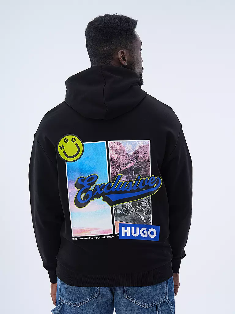 HUGO | Kapuzensweater - Hoodie NERRAIN | Nero