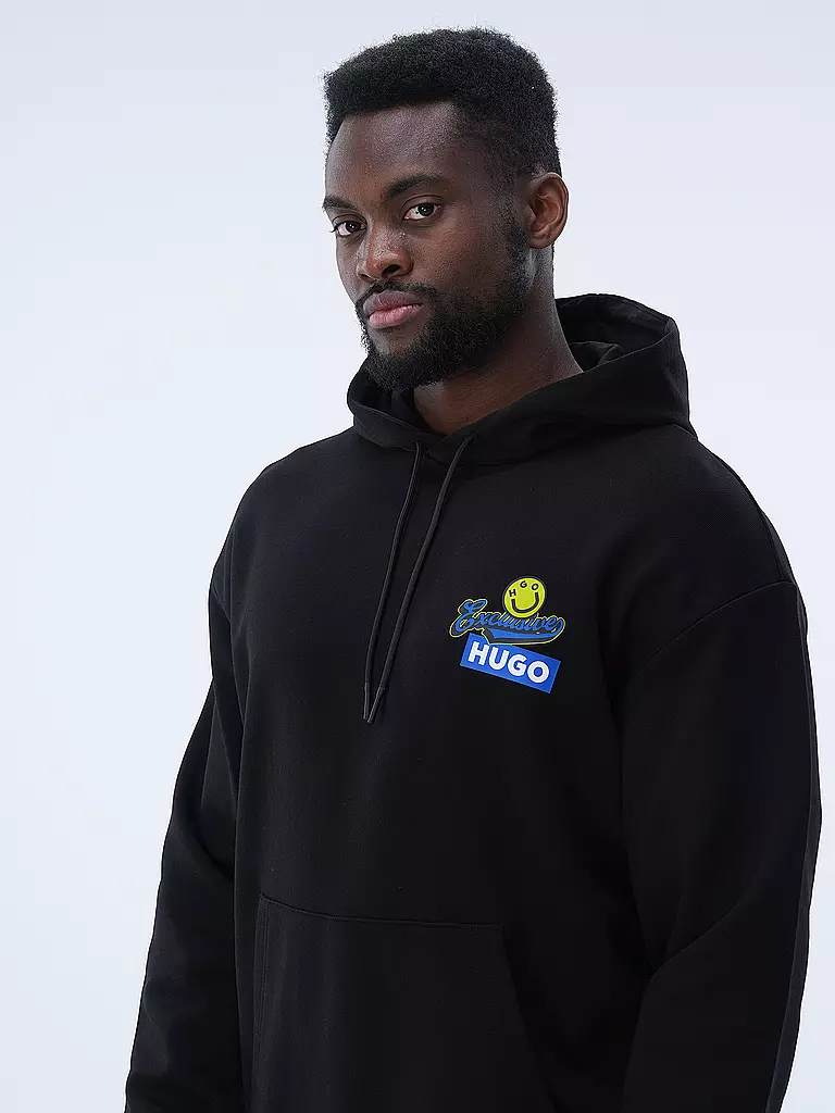 HUGO | Kapuzensweater - Hoodie NERRAIN | Nero