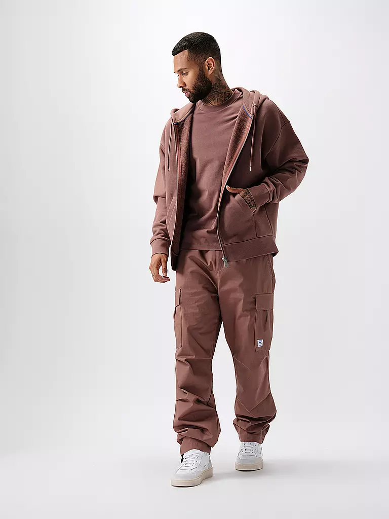 HUGO | Kapuzensweatjacke NARDIMEZ | Marrone