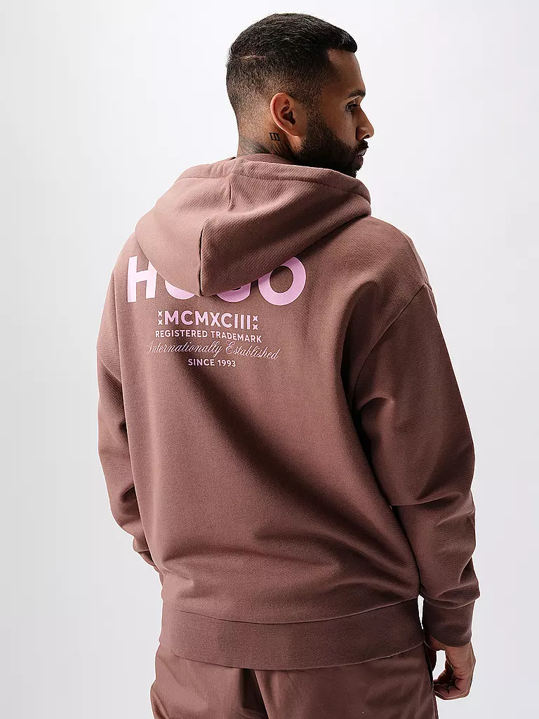 HUGO | Kapuzensweatjacke NARDIMEZ | Marrone
