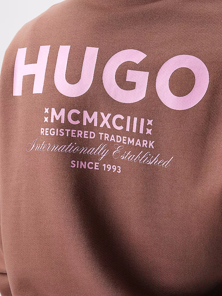 HUGO | Kapuzensweatjacke NARDIMEZ | Marrone