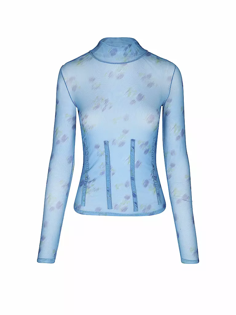 HUGO | Langarmshirt DELISABETA | Blu chiaro