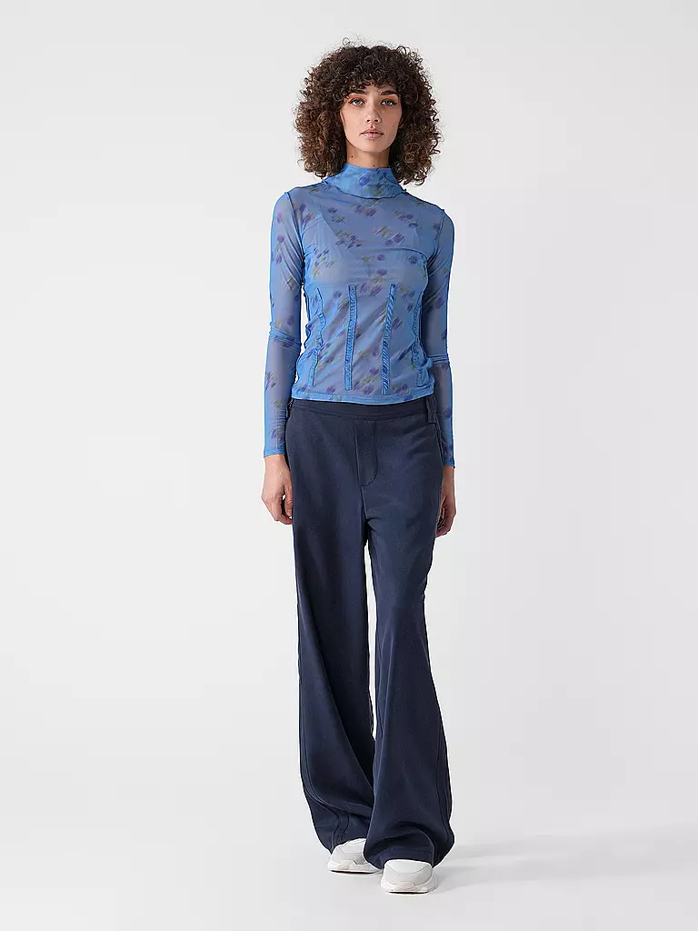 HUGO | Langarmshirt DELISABETA | Blu chiaro