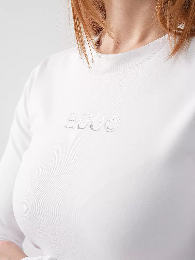 HUGO | Langarmshirt DELLA_B | Bianco