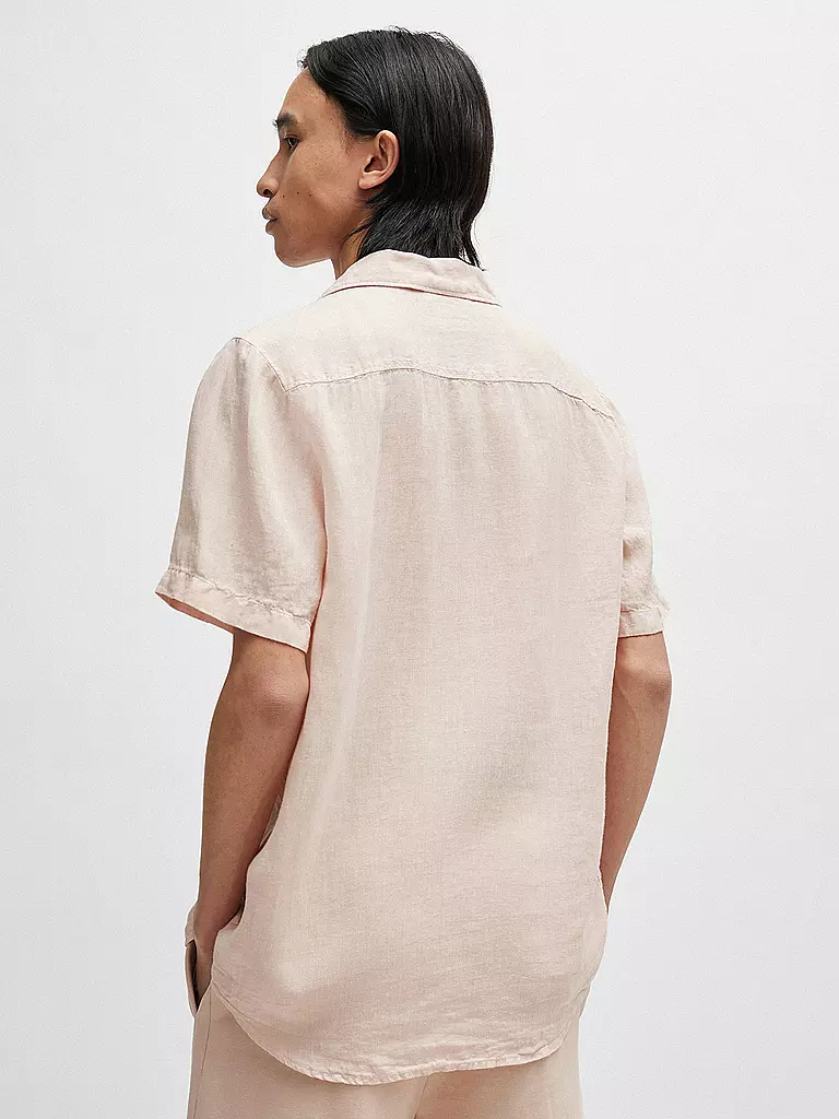 HUGO | Leinenhemd | Rosa