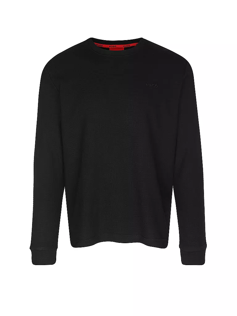 HUGO | Loungewear Maglietta a maniche lunghe AUSTIN | Nero