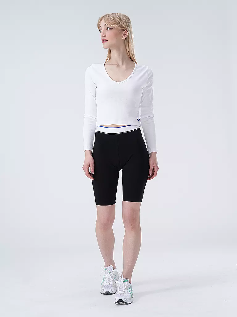 HUGO | Maglia a maniche lunghe DARIMINA con vestibilità cropped | Bianco