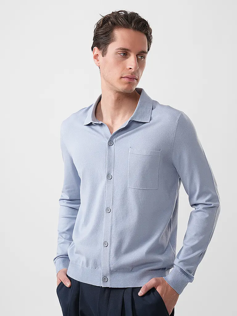 HUGO | Nome prodotto: Strickjacke SAN JORDAN-CV | Blu chiaro