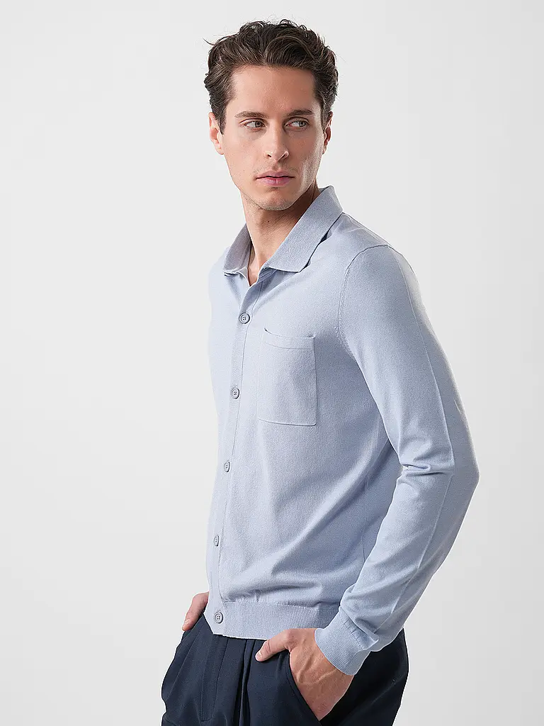 HUGO | Nome prodotto: Strickjacke SAN JORDAN-CV | Blu chiaro