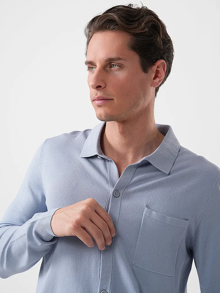 HUGO | Nome prodotto: Strickjacke SAN JORDAN-CV | Blu chiaro